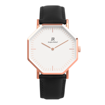 Lumiere Intense Classic Rose Unisex Black Strap Main
