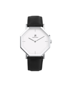 Premier Classic Silver Women Black Strap Main